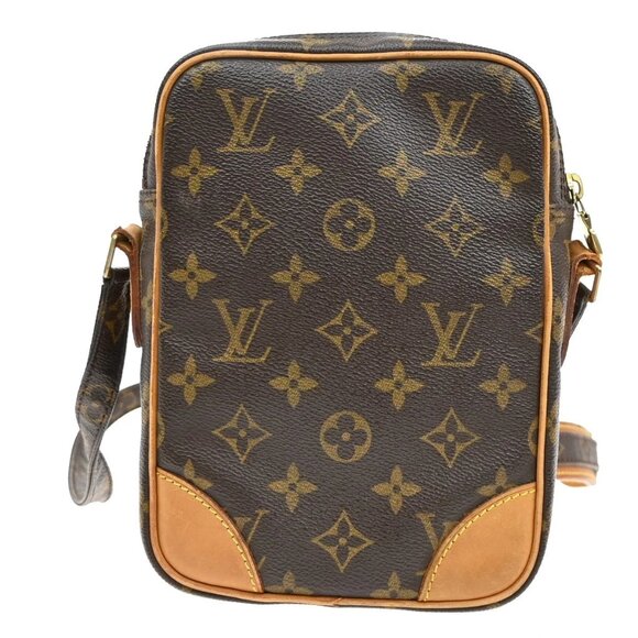 LOUIS VUITTON Danube Shoulder Bag Monogram Leather Brown France M45266 30YH514 - Picture 3 of 16